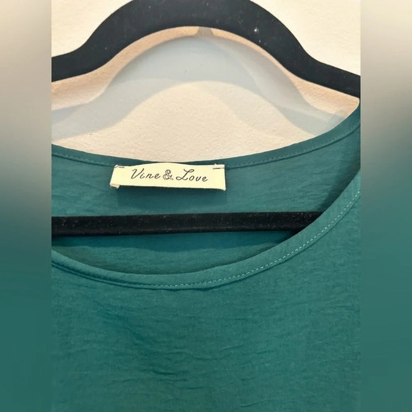 Vine & Love Flowy‎ Blouse Green 3X. No Flaws, No Stains No Signs of Wear A0038 - Picture 5 of 8